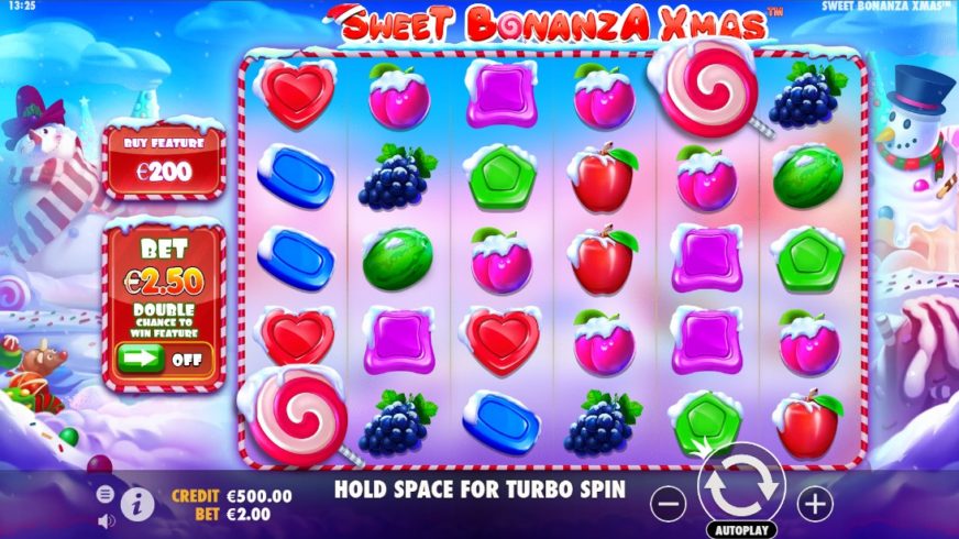 Sweet Bonanza Xmas slot screen 1