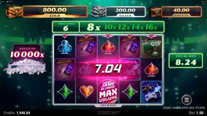 Agent Jane Blonde Max Volume slot screen 6