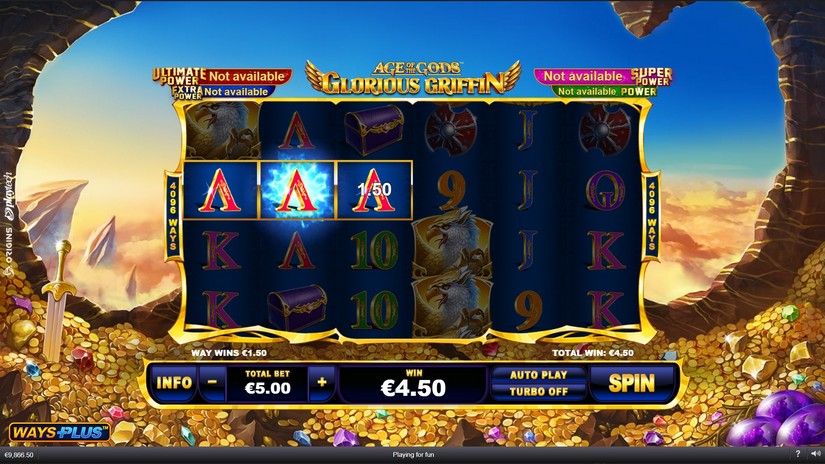 Age Of The Gods: Glorious Griffin slot screen 2