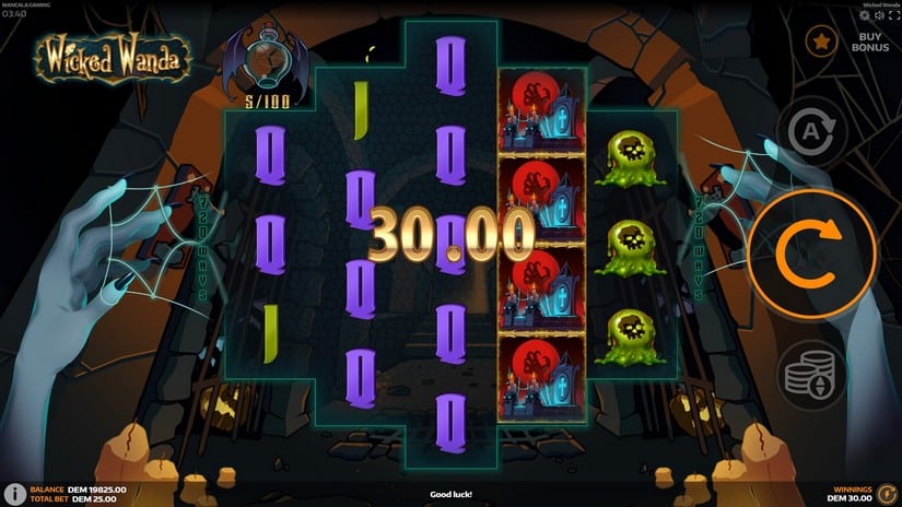 Wicked Wanda slot screen 1