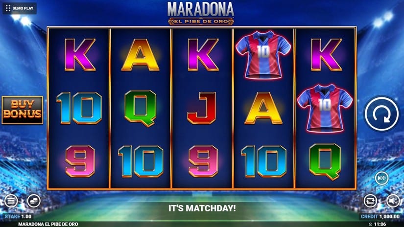 Maradona El Pibe De Oro slot screen 1
