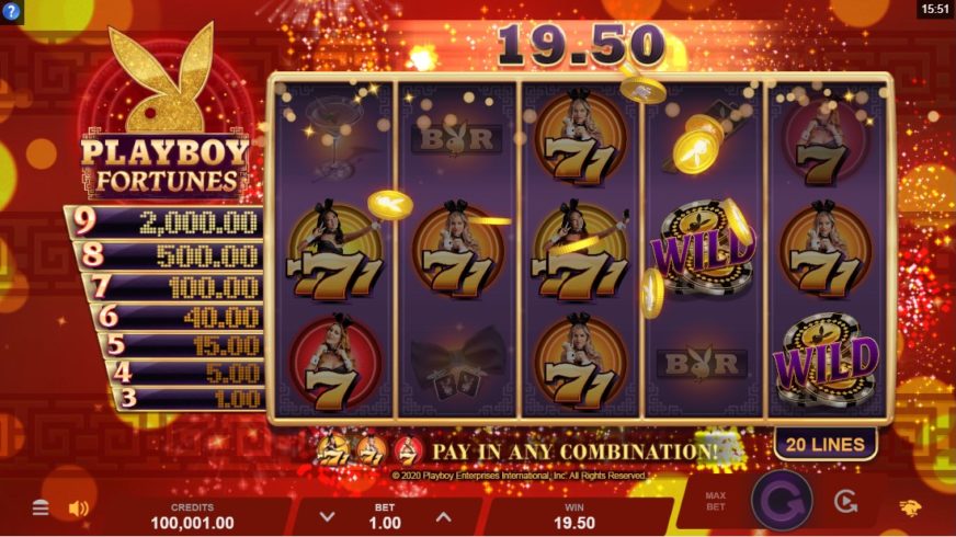 Playboy Fortunes slot screen 3