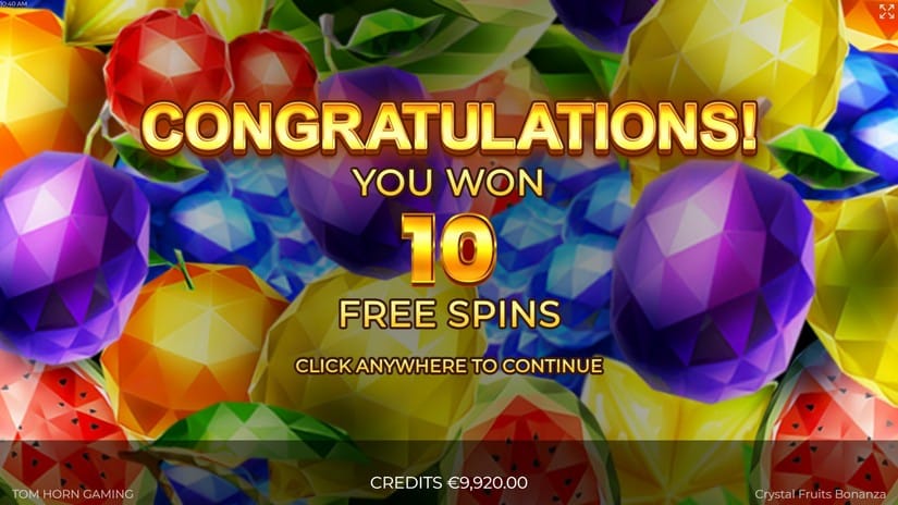 Crystal Fruits Bonanza slot screen 3