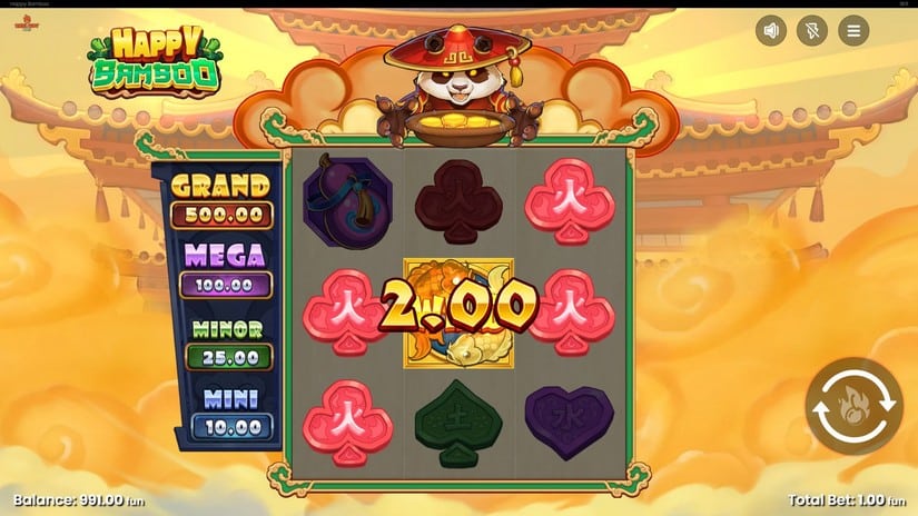 Happy Bamboo slot screen 2