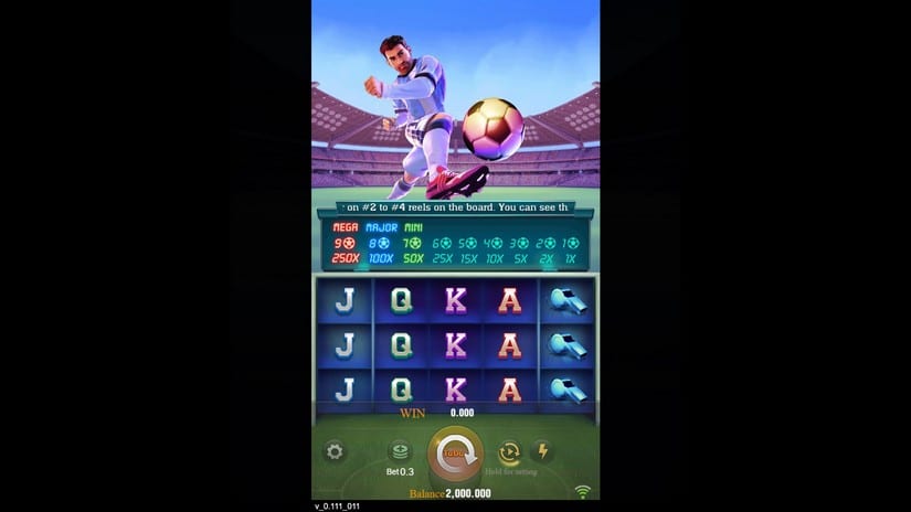 World Cup slot screen 1