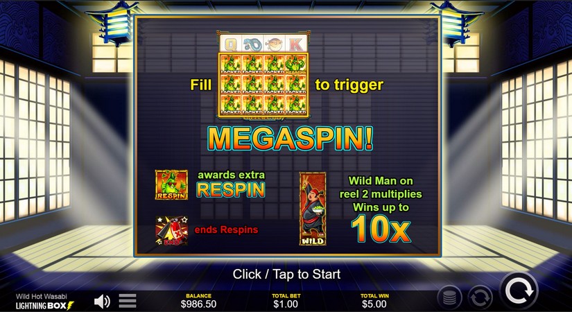 Wild Hot Wasabi slot screen 5