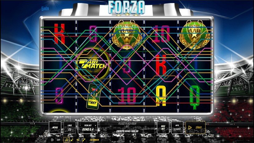 Forza slot screen 1