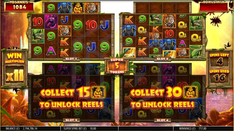 Gorilla Gold Megaways slot screen 4