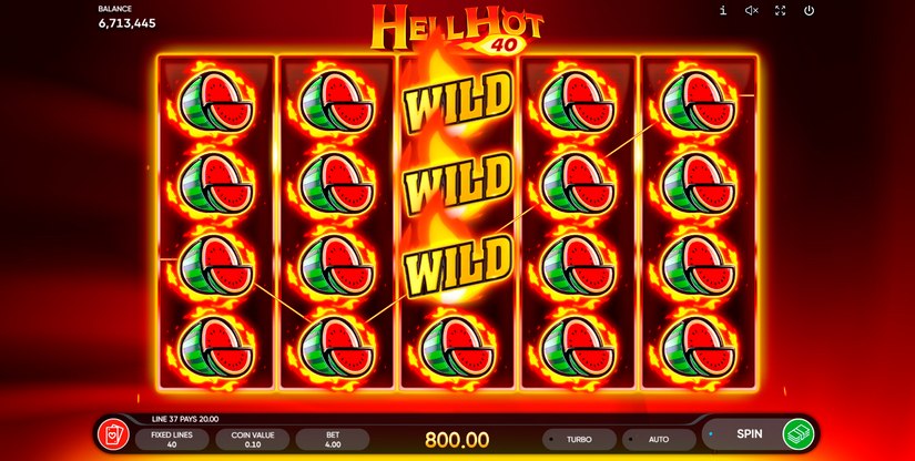 Hell Hot 40 slot screen 2