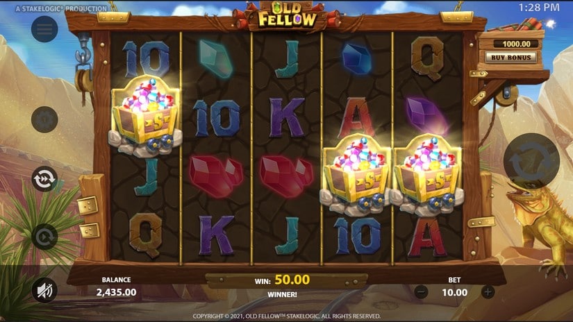 Old Fellow slot screen 4
