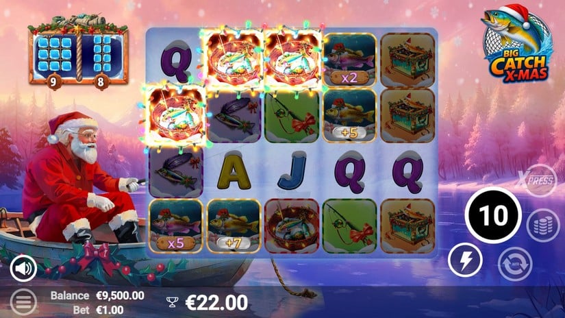 Big Catch Xmas slot screen 4