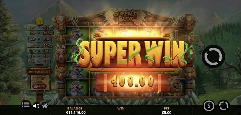 Buffalo Blox Gigablox slot screen 4