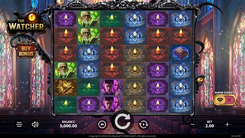 The Watcher slot screen 1