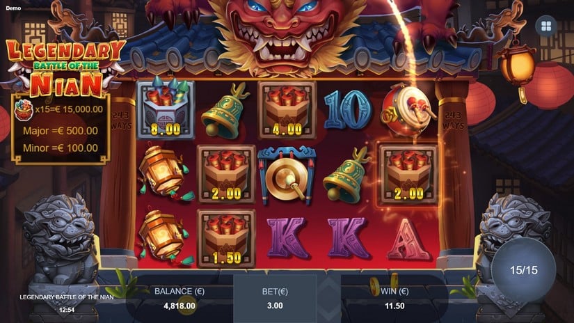Legendary Battle of the Nian slot screen 6
