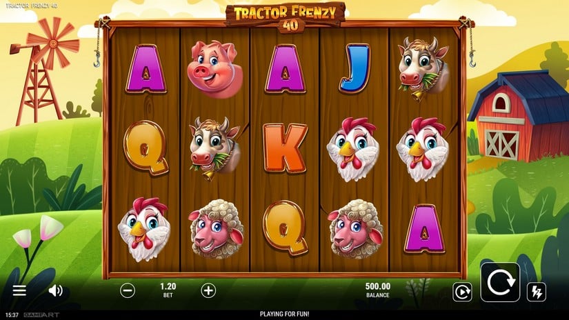 Tractor Frenzy 40 slot screen 1