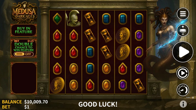 Medusa Dark Ages slot screen 1