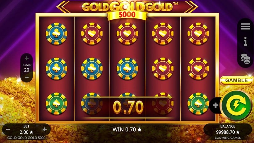Gold Gold Gold 5000 slot screen 2