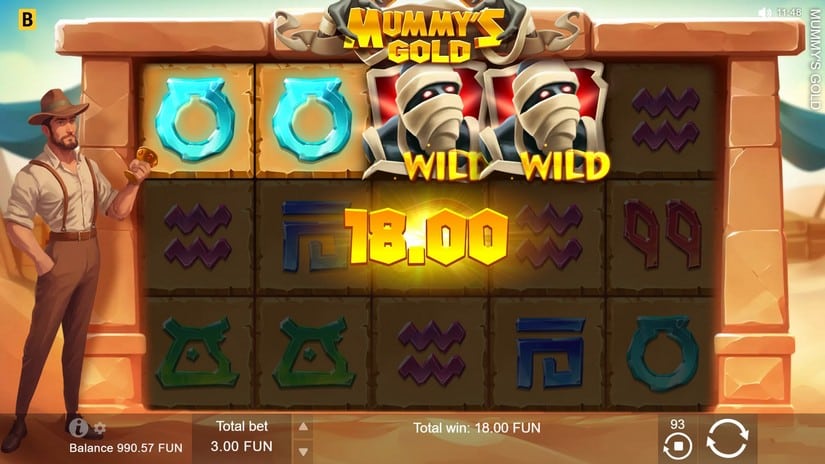 Mummy’s Gold slot screen 3
