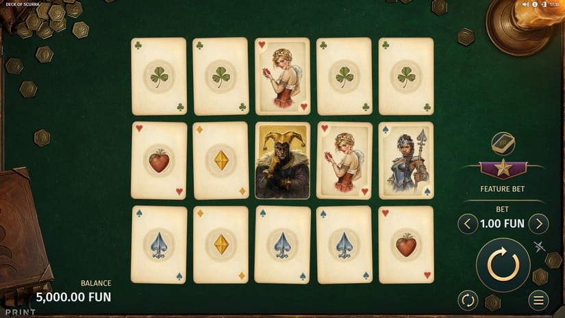 Deck of Scurra slot screen 1