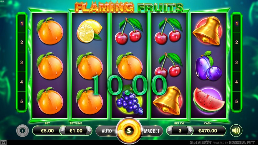 Flaming Fruits slot screen 2