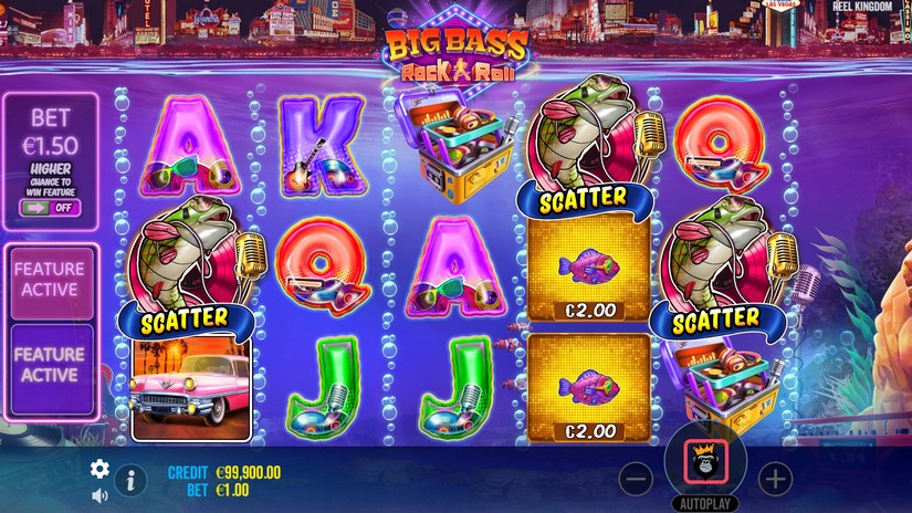 Big Bass Rock and Roll slot screen 2