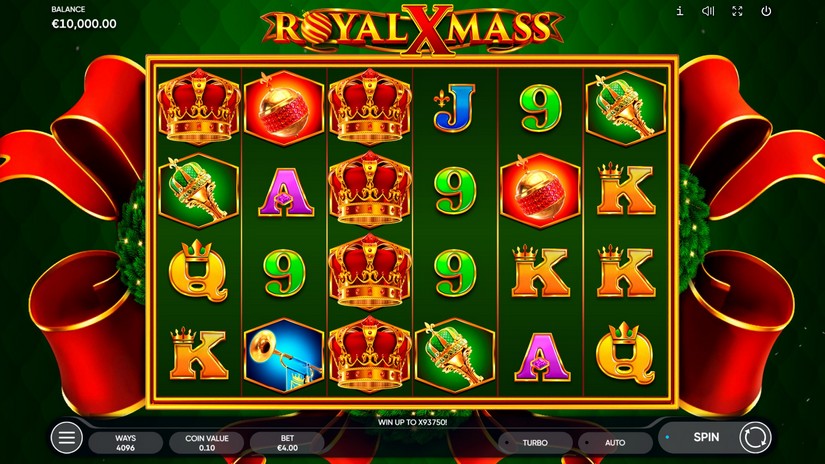 Royal Xmass slot screen 1