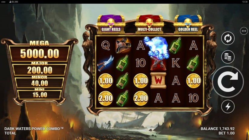 Dark Waters Power Combo slot screen 2