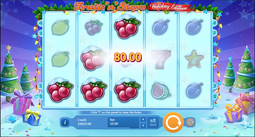 Fruits’N’Stars: Holiday Edition slot screen 3