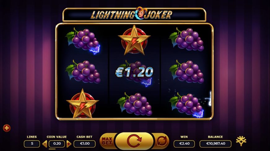 Lightning Joker slot screen 2