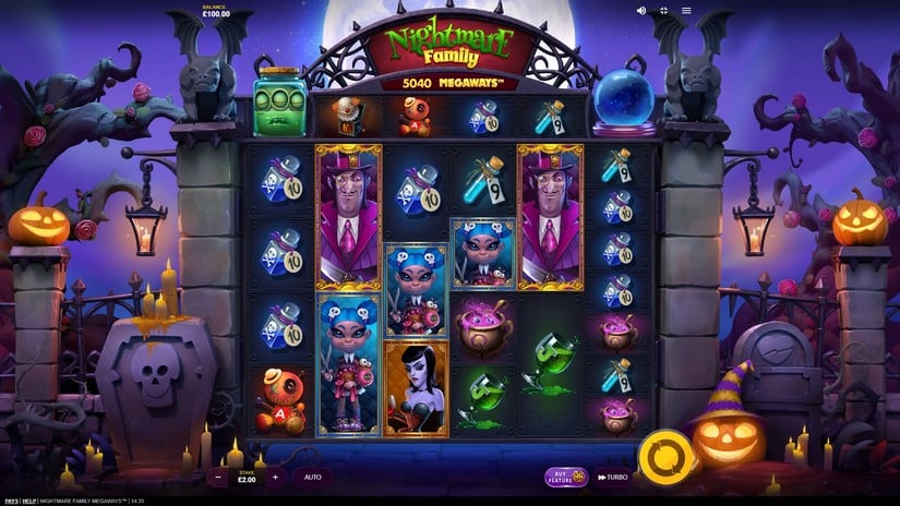 Nightmare Family Megaways slot screen 1