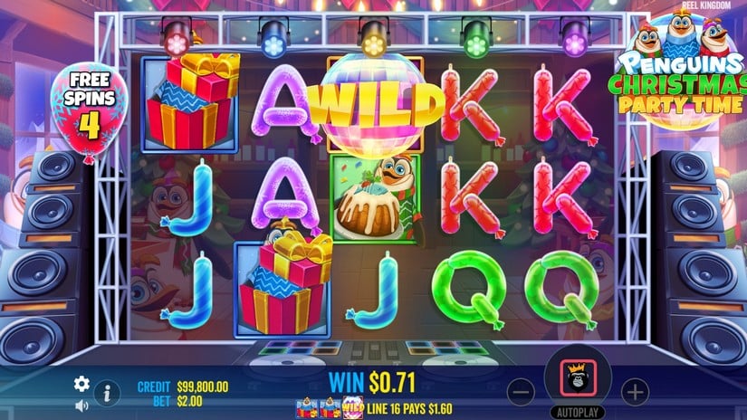 Penguins Christmas Party Time slot screen 5