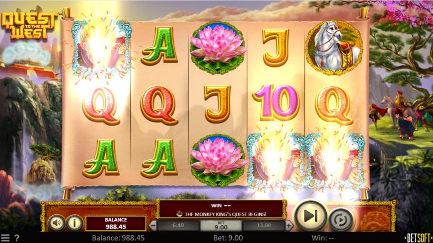 Quest to the West slot screen 3