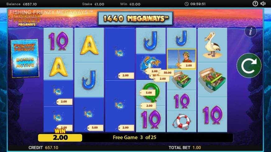Fishin’ Frenzy Megaways slot screen 7