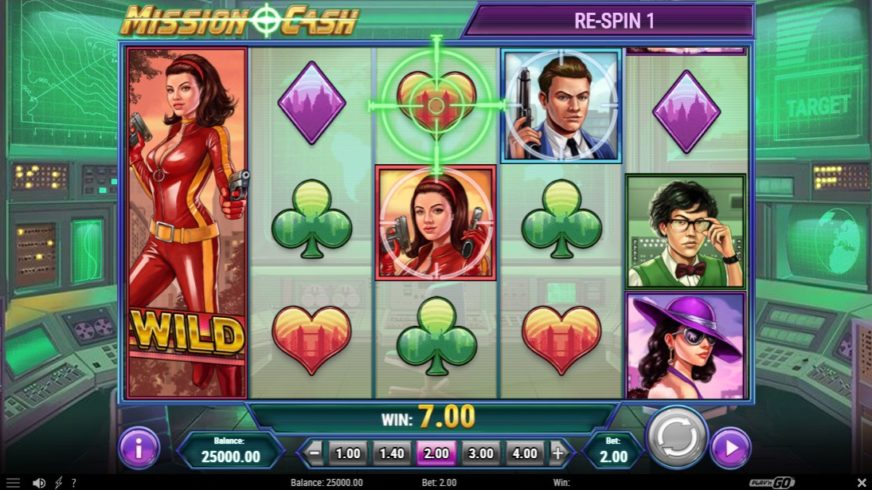 Mission Cash slot screen 3