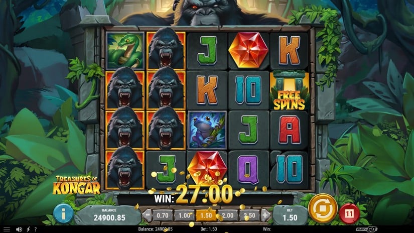 Treasures of Kongar slot screen 3