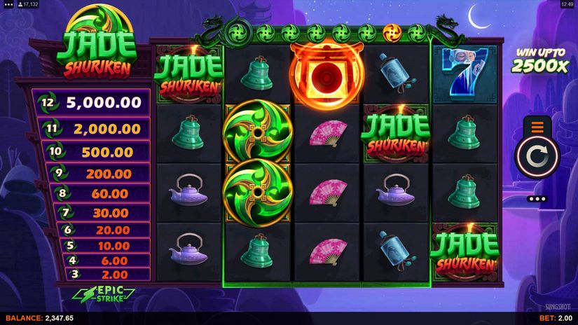 Jade Shuriken slot screen 2