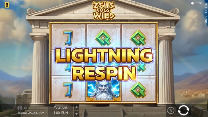 Zeus Goes Wild slot screen 3