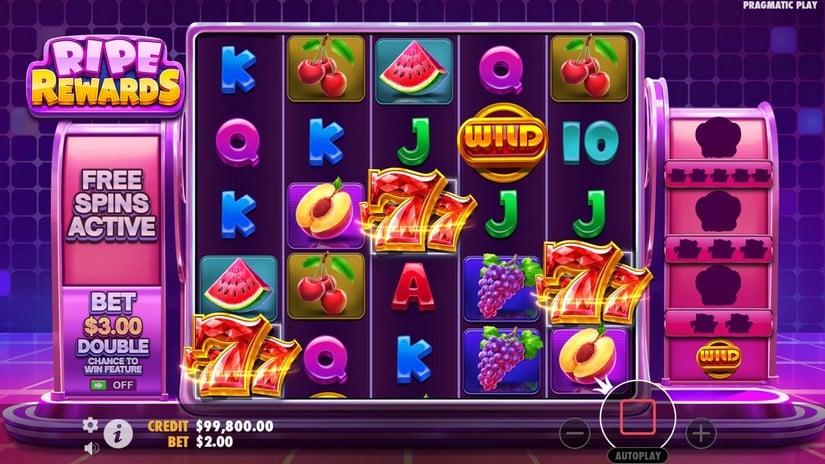 Ripe Rewards slot screen 2