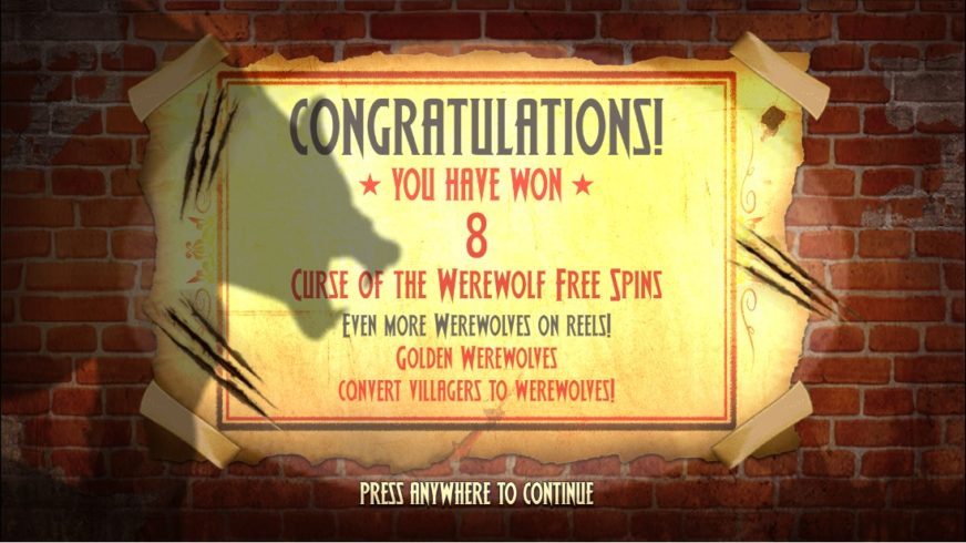 Curse of the Werewolf Megaways slot screen 3