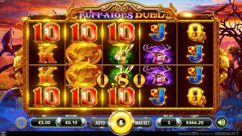 Buffaloes Duel slot screen 3