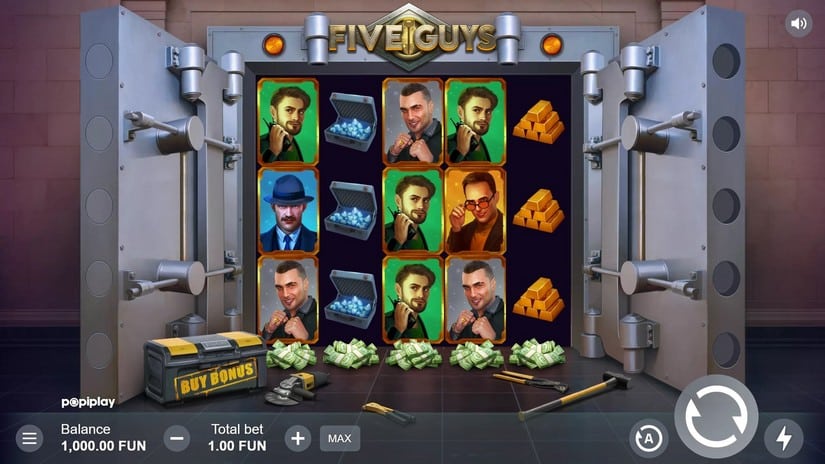 Five Guys slot screen 1