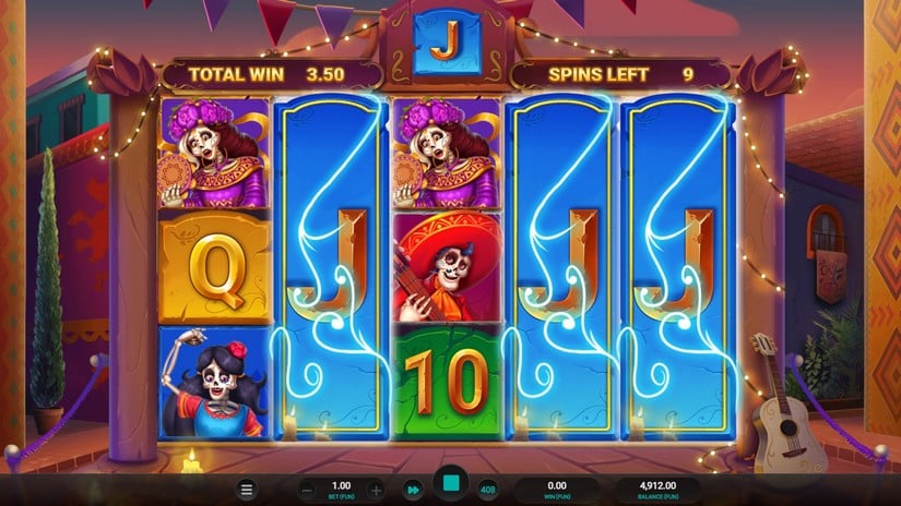 Los Cuatro Esqueletos Dream Drop slot screen 5