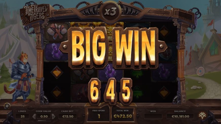 Time Travel Tigers slot screen 4