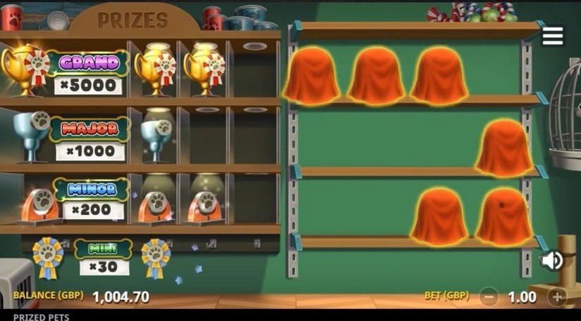 Prized Pets Gigablox slot screen 9