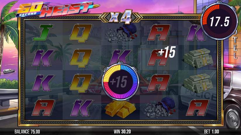 60 Second Heist slot screen 4