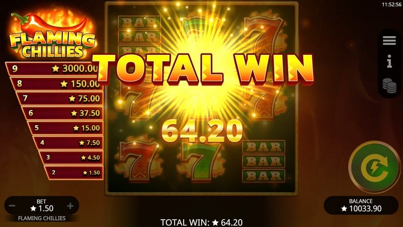 Flaming Chilies slot screen 8