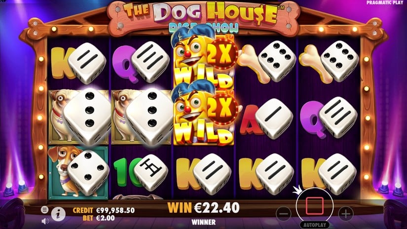 The Dog House Dice Show slot screen 6