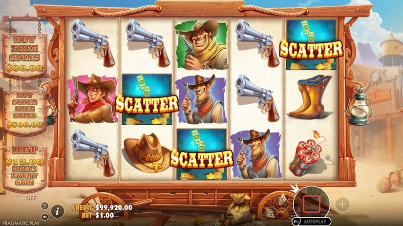Bounty Hunter slot screen 2