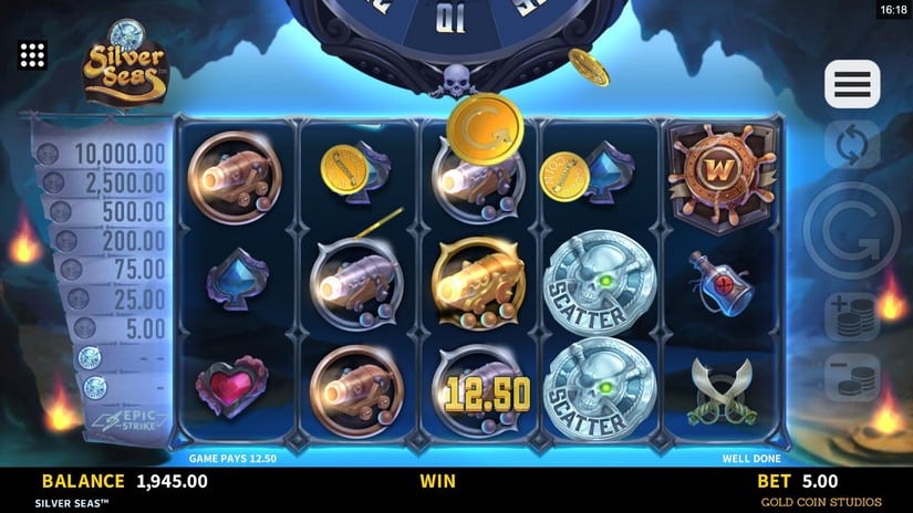 Silver Seas slot screen 4