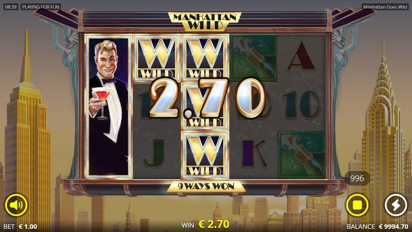Manhattan Goes Wild slot screen 3